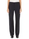 Isabel Marant Straight Leg Trousers With Pockets And Crease In Black