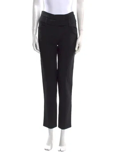 Pre-owned Isabel Marant Straight Leg Pants In Black