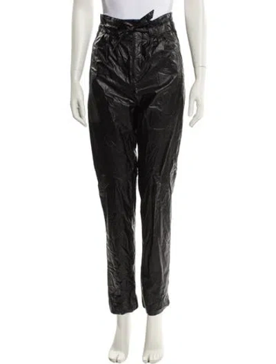Pre-owned Isabel Marant Straight Leg Pants In Black