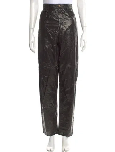 Pre-owned Isabel Marant Straight Leg Pants In Black