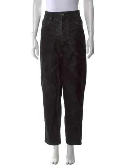 Pre-owned Isabel Marant Straight Leg Pants In Black