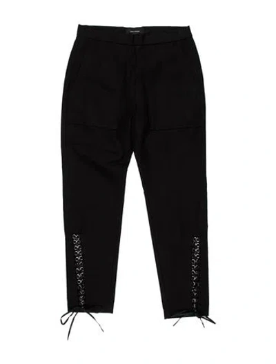 Pre-owned Isabel Marant Straight Leg Pants In Black