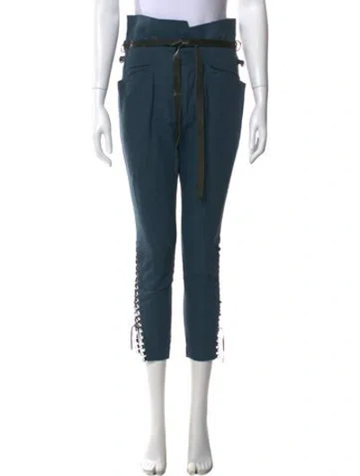 Pre-owned Isabel Marant Straight Leg Pants In Blue