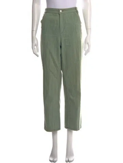 Pre-owned Isabel Marant Straight Leg Pants In Green