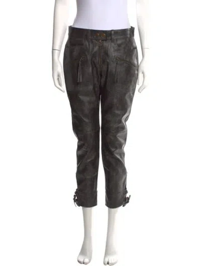 Pre-owned Isabel Marant Straight Leg Pants In Grey