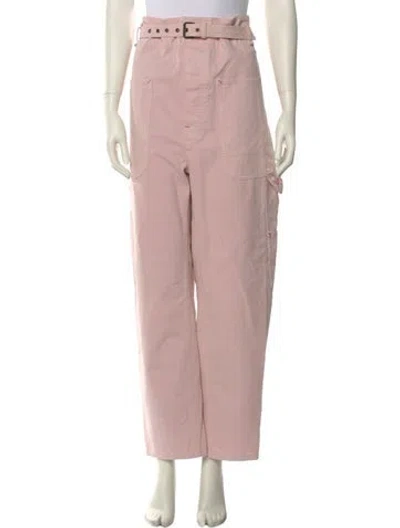 Pre-owned Isabel Marant Straight Leg Pants In Pink