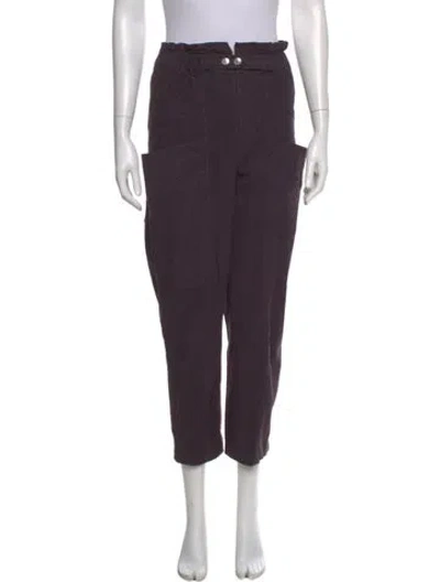 Pre-owned Isabel Marant Straight Leg Pants In Purple