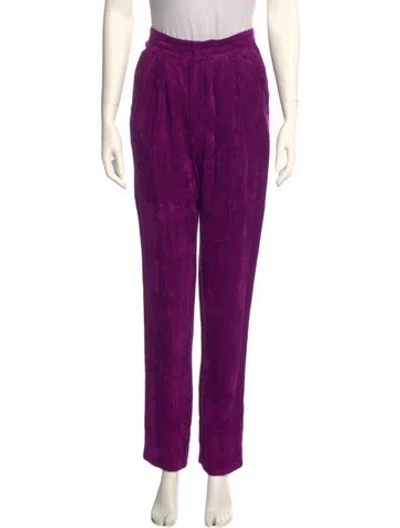 Pre-owned Isabel Marant Straight Leg Pants In Purple