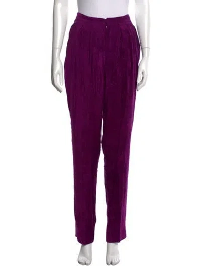 Pre-owned Isabel Marant Straight Leg Pants In Purple