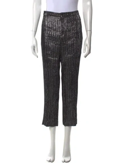Pre-owned Isabel Marant Straight Leg Pants In Silver
