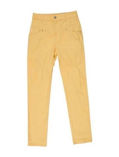Pre-owned Isabel Marant Straight Leg Pants W/ Tags In Yellow