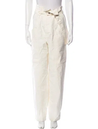Pre-owned Isabel Marant Straight Leg Pants In White