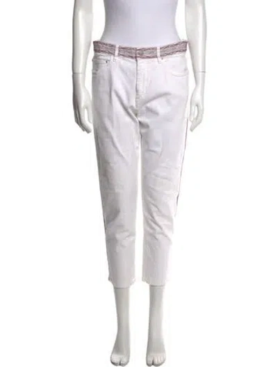 Pre-owned Isabel Marant Straight Leg Pants In White