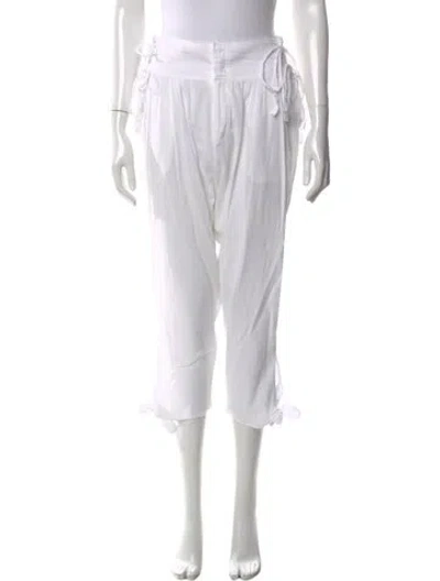 Pre-owned Isabel Marant Straight Leg Pants In White