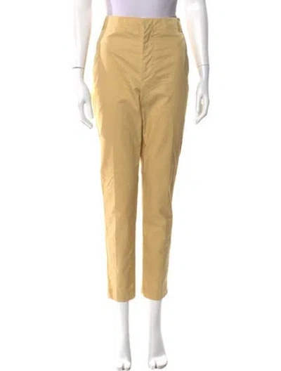 Pre-owned Isabel Marant Straight Leg Pants In Yellow