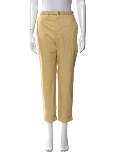 Pre-owned Isabel Marant Straight Leg Pants In Yellow