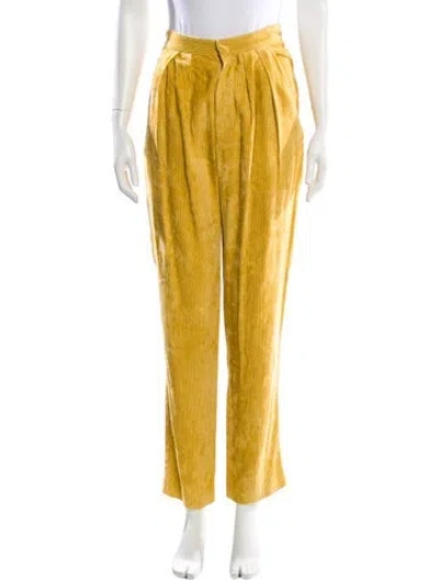 Pre-owned Isabel Marant Straight Leg Pants In Yellow
