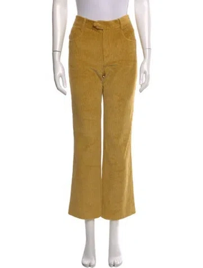 Pre-owned Isabel Marant Straight Leg Pants In Yellow