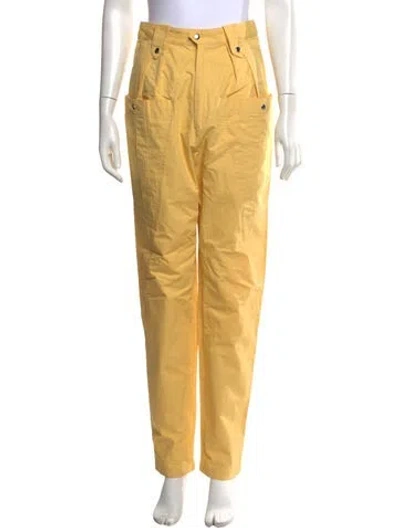Pre-owned Isabel Marant Straight Leg Pants In Yellow