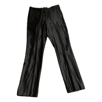 Pre-owned Isabel Marant Straight Pants In Black