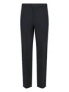Isabel Marant 'romina' Grey High Waist Pants With Check Motif In Black  