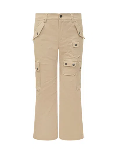 Isabel Marant Straight-leg Cargo Trousers With Pockets In Yellow