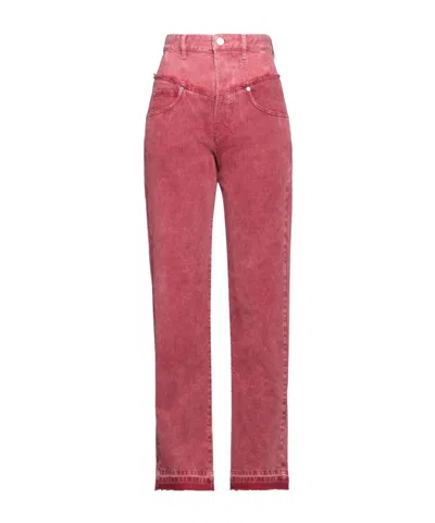 Isabel Marant Straight-leg Jeans In Burgundy