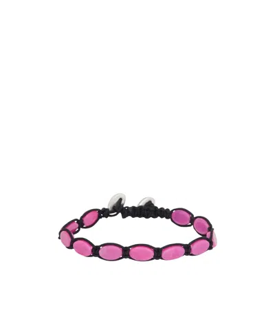 Isabel Marant Strap Bracelets In Pink