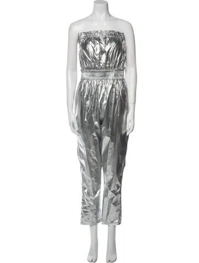 Pre-owned Isabel Marant Strapless Jumpsuit In Gray
