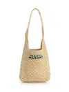 Isabel Marant Straw Shoulder Bag Shoulder Bags Beige