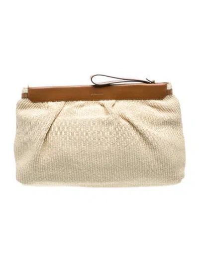 Pre-owned Isabel Marant Straw Top Handle Bag In Neutral