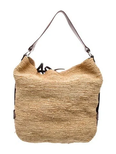 Pre-owned Isabel Marant Straw Tote In Neutral