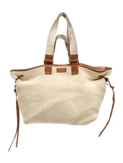 Pre-owned Isabel Marant Straw Tote In Neutrals