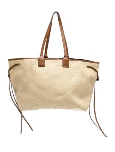 Pre-owned Isabel Marant Straw Tote In Neutrals