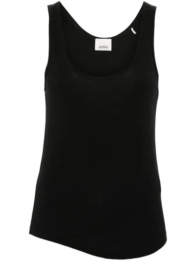 Isabel Marant Malia Jersey Tank Top In Black  