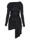 Isabel Marant Stretch Silk Dress In Black