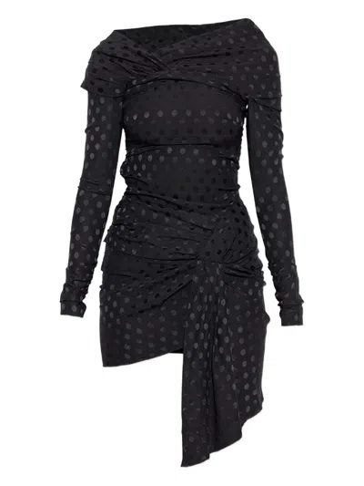 Isabel Marant Stretch Silk Dress In Black