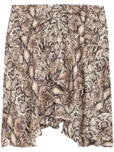 ISABEL MARANT STRETCH SILK MINI SKIRT