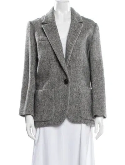 Pre-owned Isabel Marant Striped Blazer In Gray