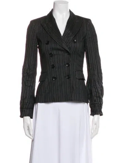 Pre-owned Isabel Marant Striped Blazer In Green