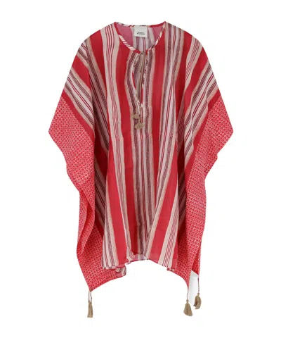 Isabel Marant Striped Blouse In Red