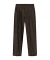 Isabel Marant Striped Casual Pants In Gray