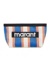 Isabel Marant Striped Clutch In Multi