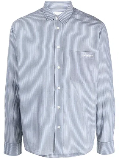 Isabel Marant Striped Cotton Shirt In Blue