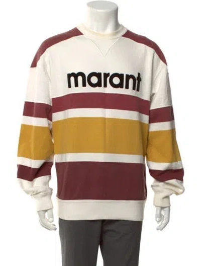 Pre-owned Isabel Marant Striped Crew Neck Pullover In Multicolor