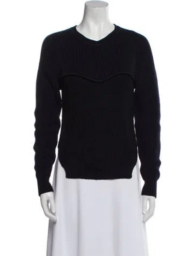 Pre-owned Isabel Marant Striped Crew Neck Sweater In Blue