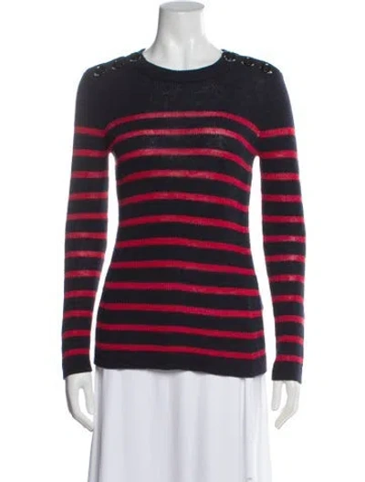 Pre-owned Isabel Marant Striped Crew Neck Sweater In Blue