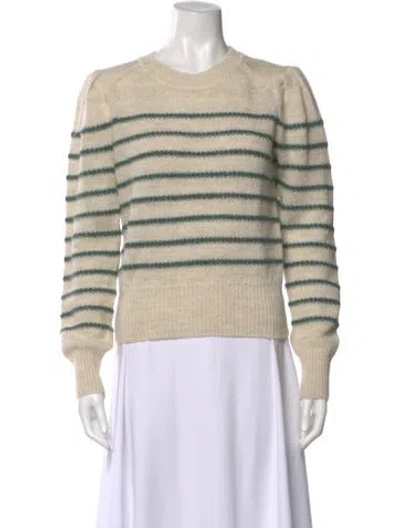 Pre-owned Isabel Marant Striped Crew Neck Sweater In Green