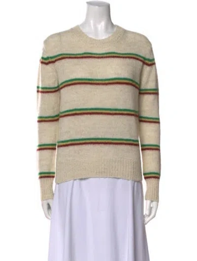 Pre-owned Isabel Marant Striped Crew Neck Sweater In Neutral