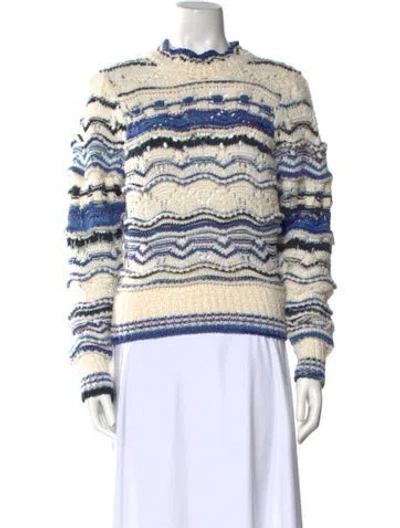 Pre-owned Isabel Marant Striped Crew Neck Sweater In Neutral